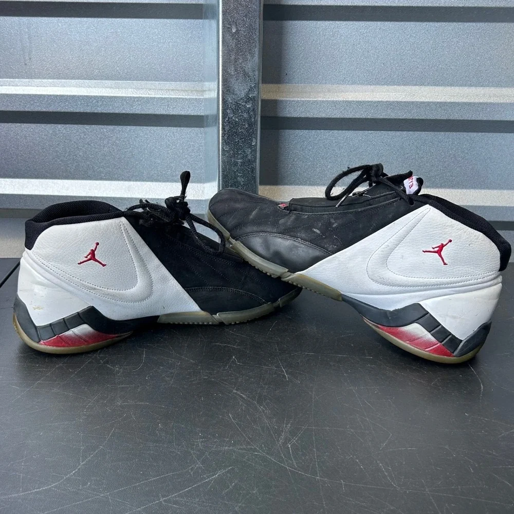 Jordan Icons Mens Size 15 Black White Varsity Red Basketball Shoes‎ 3938523-002